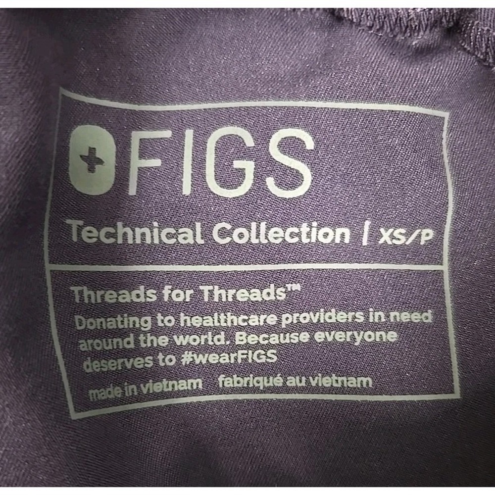 Figs Yola Skinny Scrub Pants Technical Collection Medical Purple Women's Sz XS/P - Picture 5 of 10